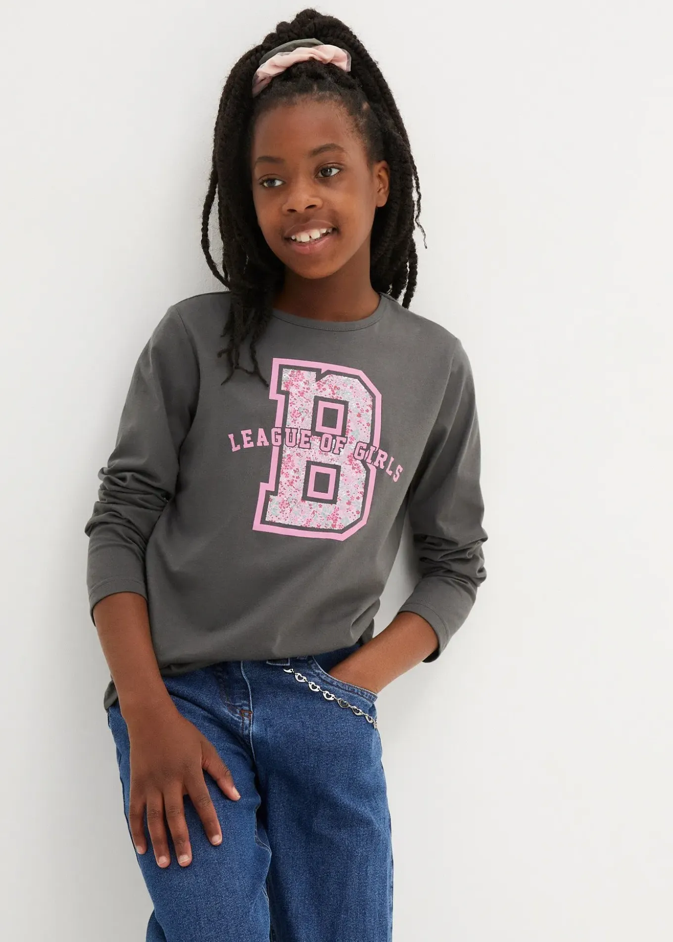 Lot de 3 T-shirts manches longues 100% coton