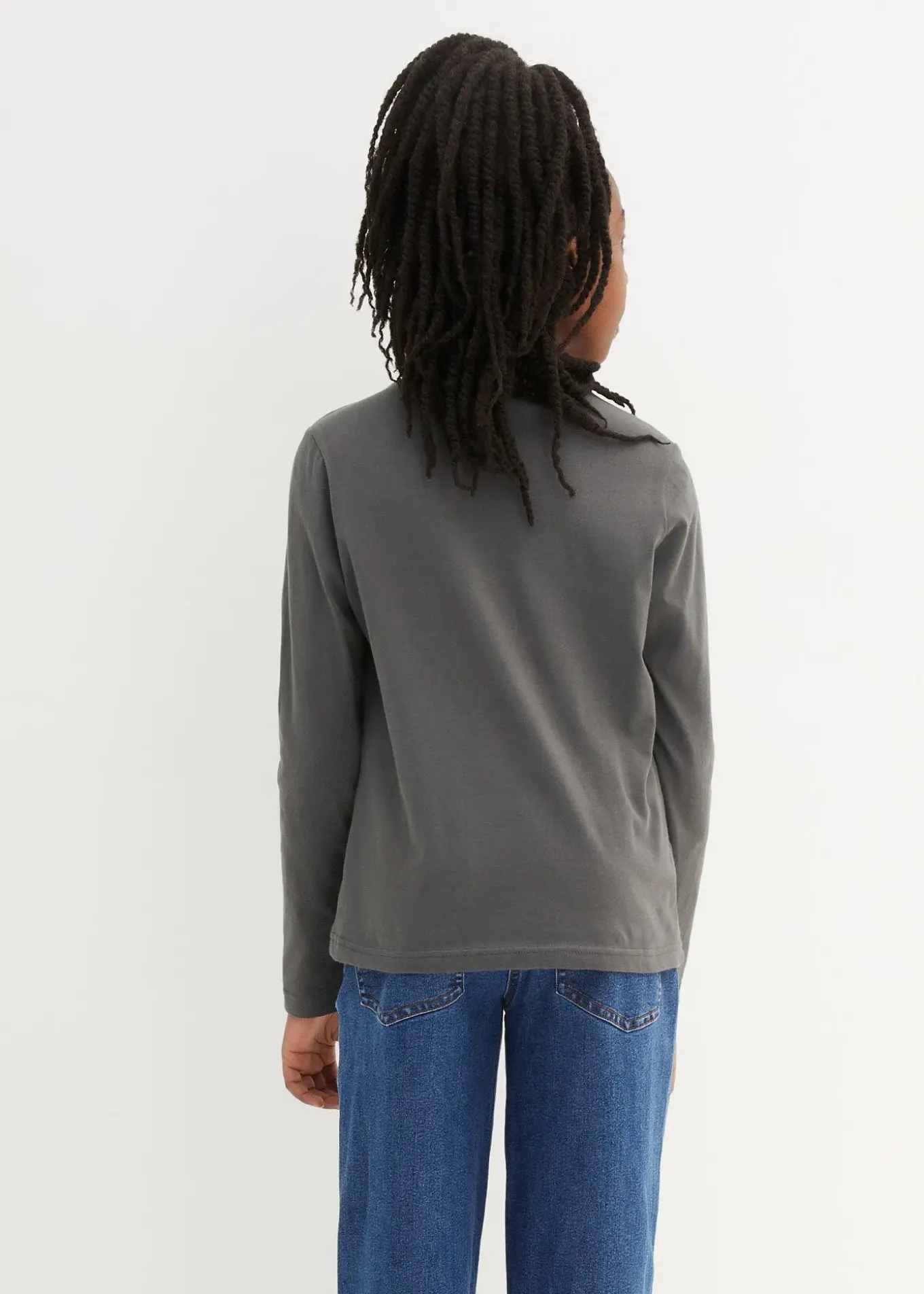 Lot de 3 T-shirts manches longues 100% coton