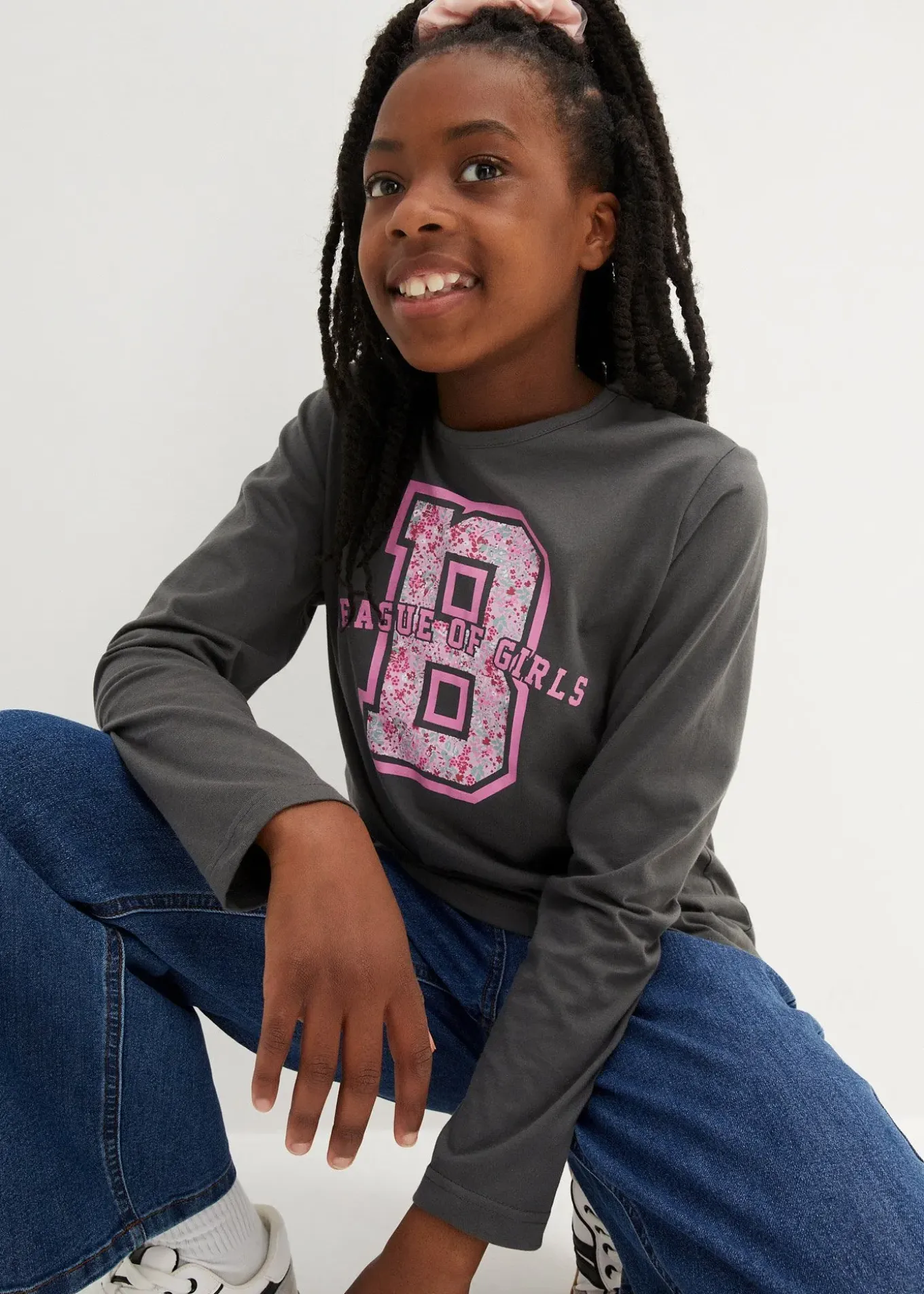 Lot de 3 T-shirts manches longues 100% coton