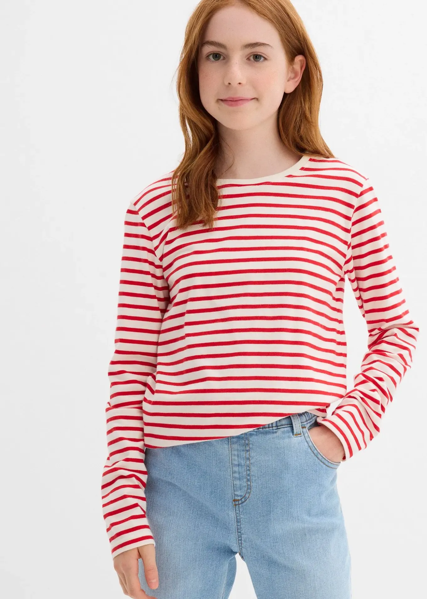 Lot de 3 T-shirts manches longues 100% coton