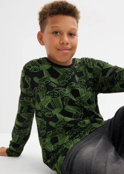 Lot de 3 T-shirts manches longues en coton doux et extensible