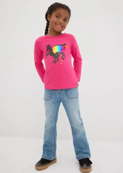 Lot de 2 T-shirts manches longues 100% coton