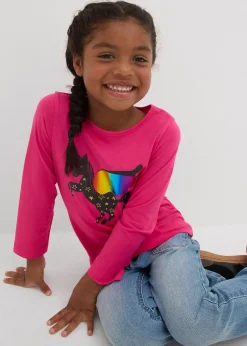 Lot de 2 T-shirts manches longues 100% coton