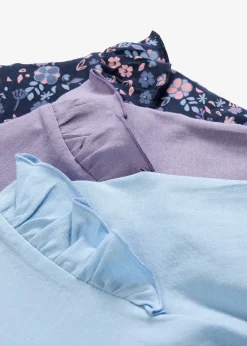 Lot de 3 T-shirts manches longues 100% coton