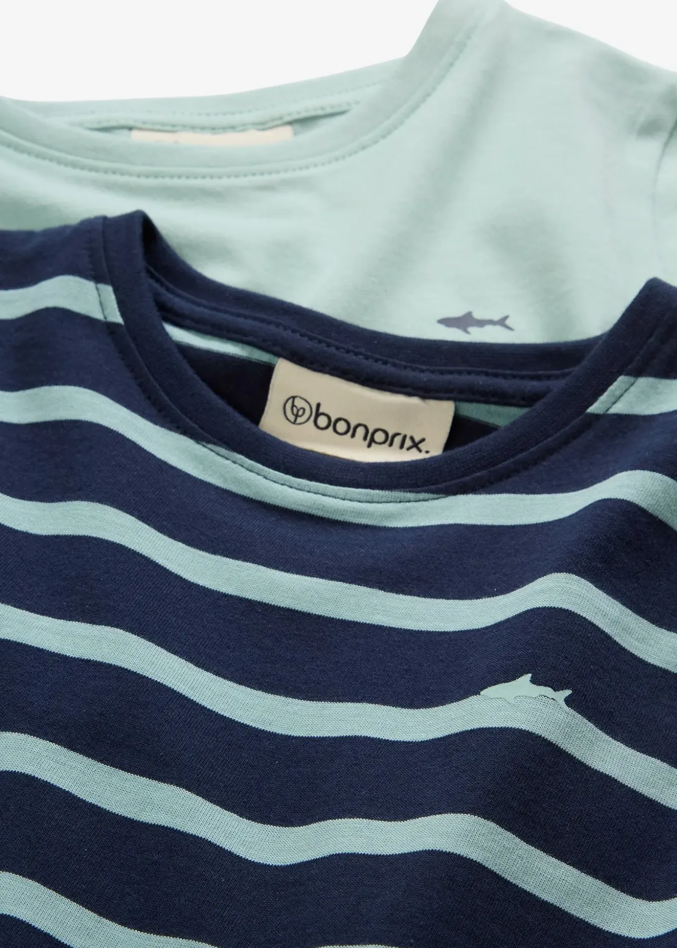 Lot de 2 T-shirts manches longues 100% coton