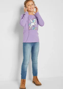 Lot de 2 T-shirts manches longues fille 100% coton