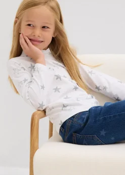 Lot de 2 T-shirts manches longues en coton extensible