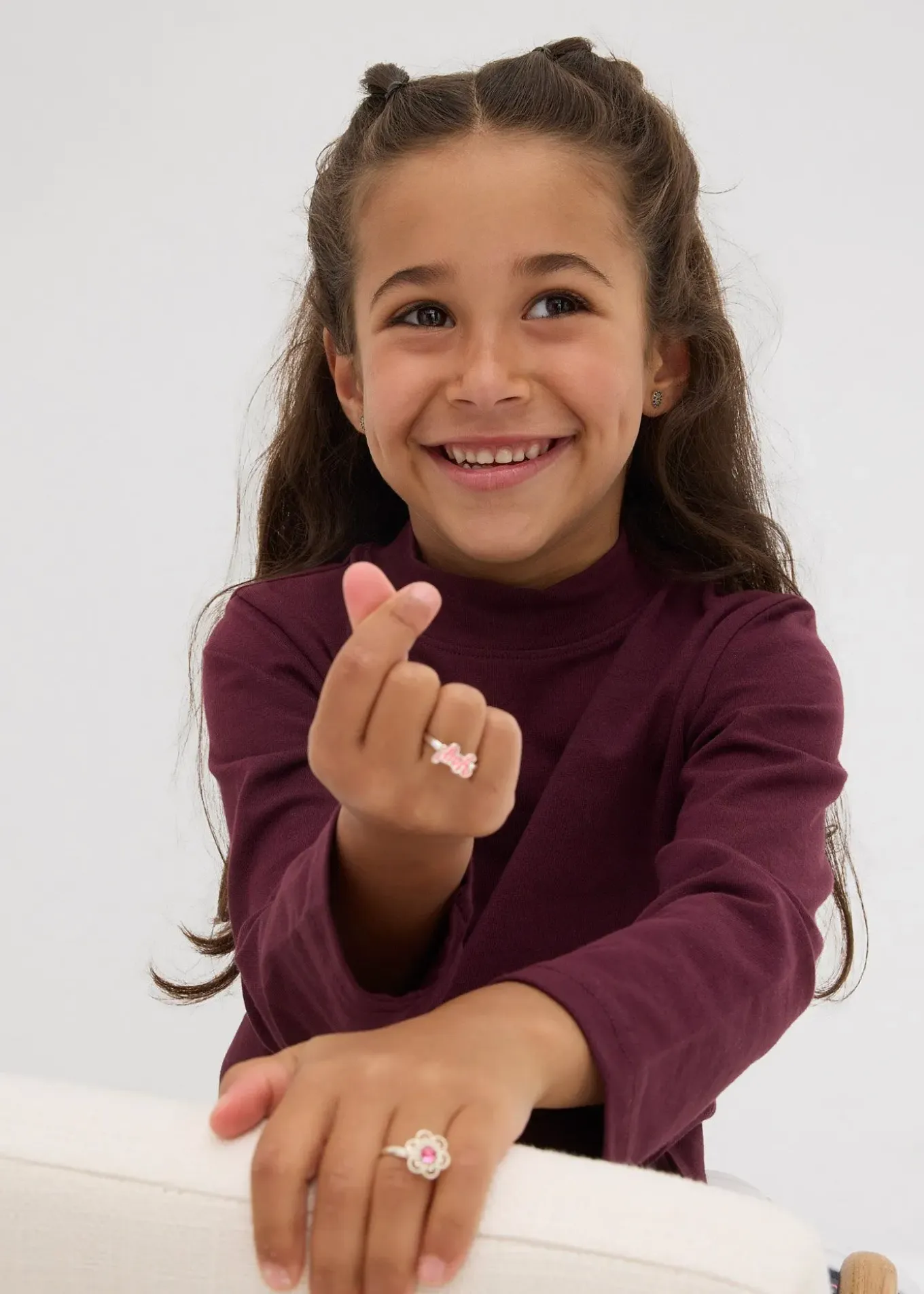 Lot de 2 T-shirts manches longues en coton extensible