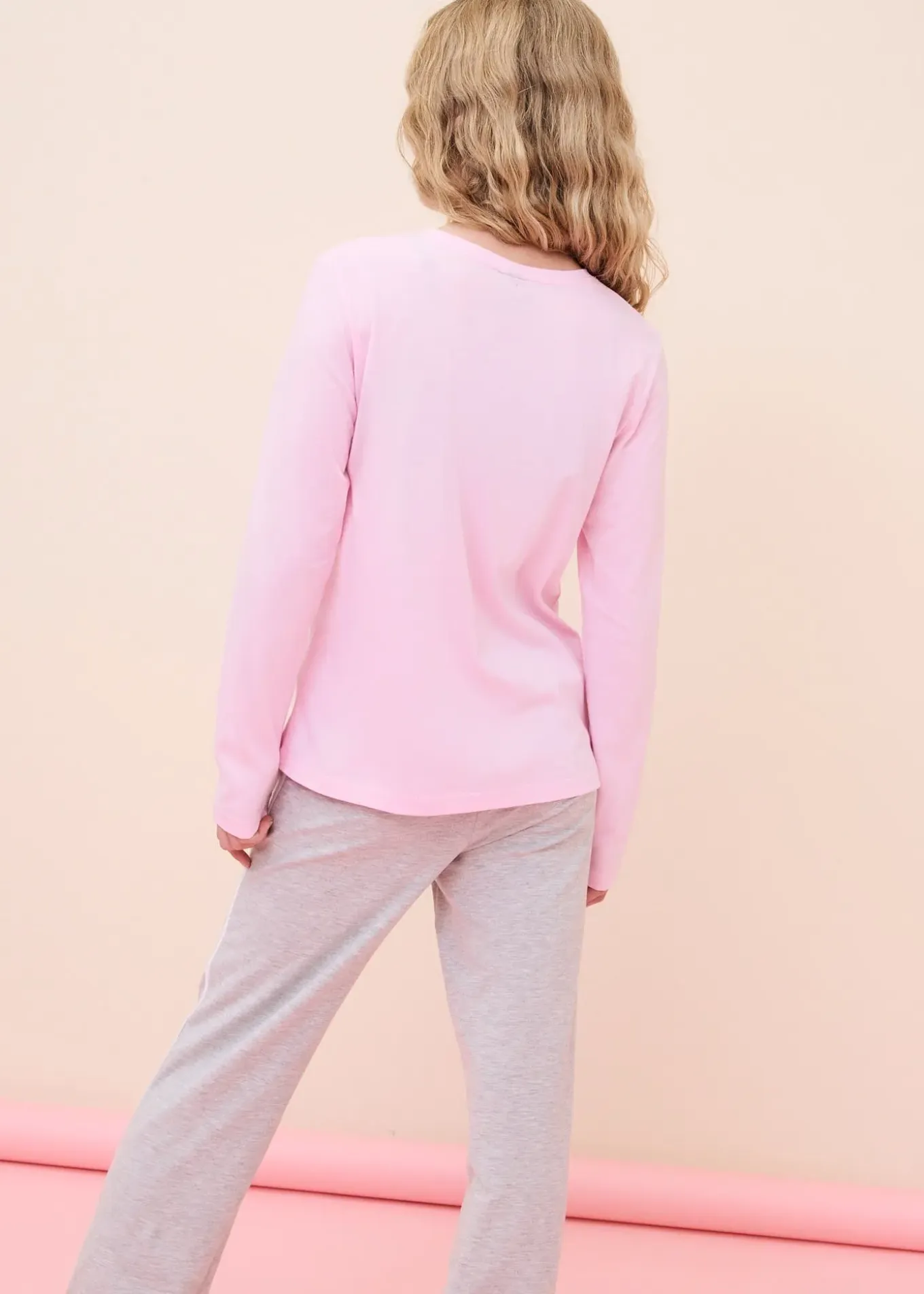 Lot de 5 T-shirts manches longues 100% coton