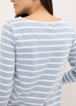 Lot de 2 T-shirts manches longues à encolure bateau