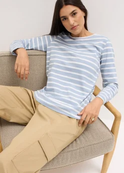 Lot de 2 T-shirts manches longues à encolure bateau