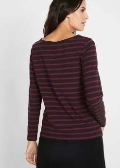 Lot de 2 T-shirts manches longues à encolure bateau