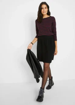 Lot de 2 T-shirts manches longues à encolure bateau