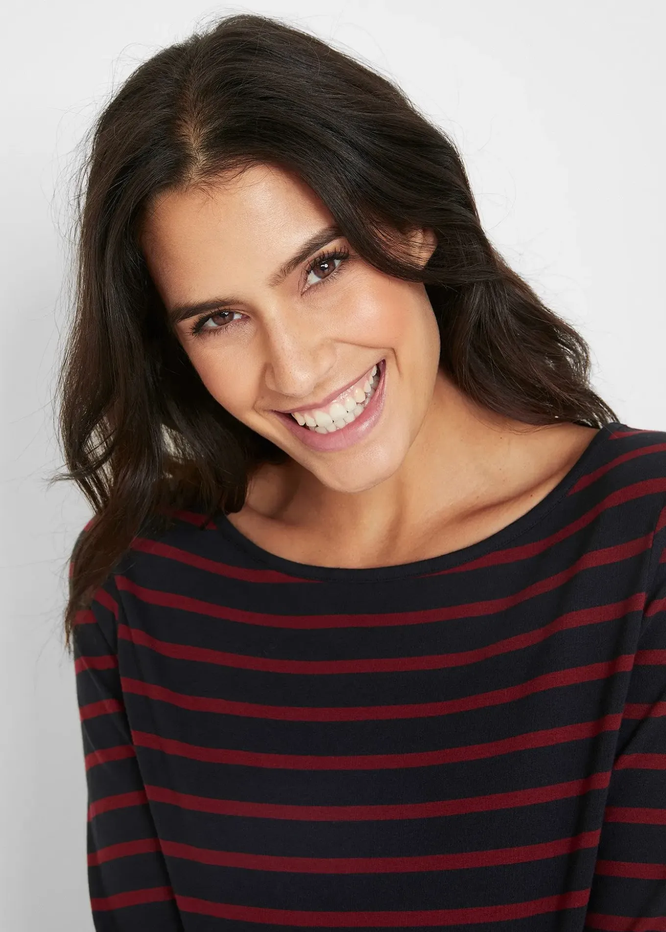 Lot de 2 T-shirts manches longues à encolure bateau