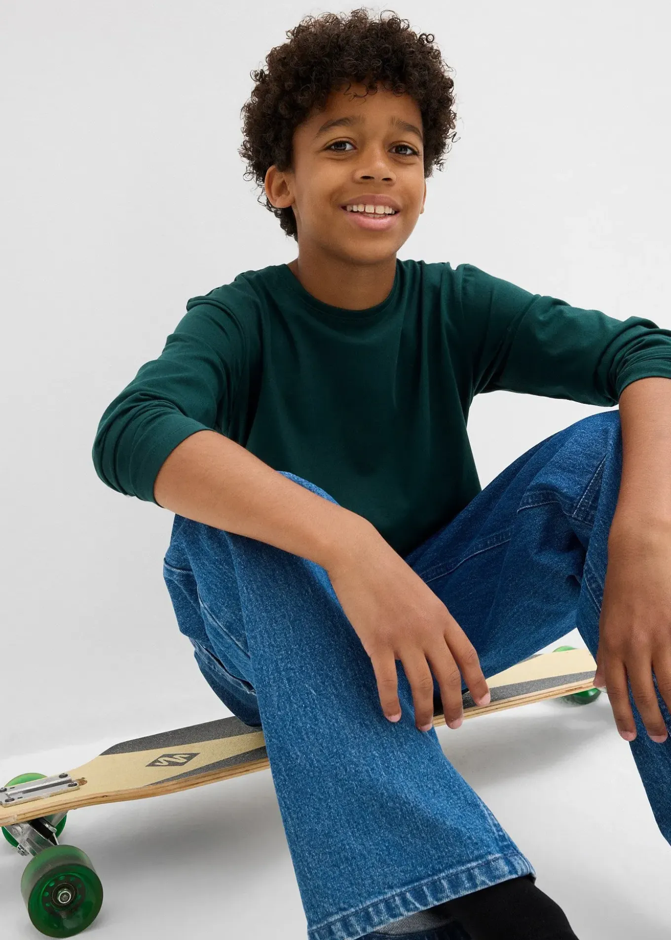 Lot de 3 T-shirts manches longues coton