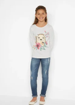 Lot de 2 T-shirts manches longues 100% coton