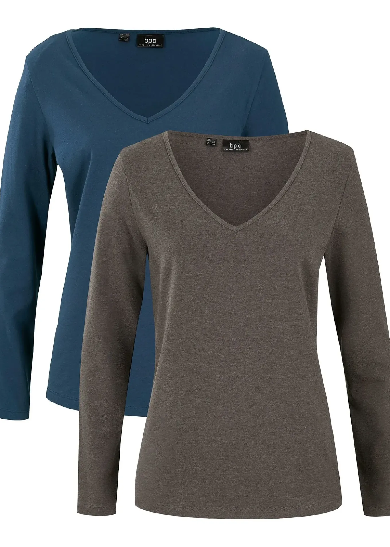 Lot de 2 T-shirts manches longues près du corps