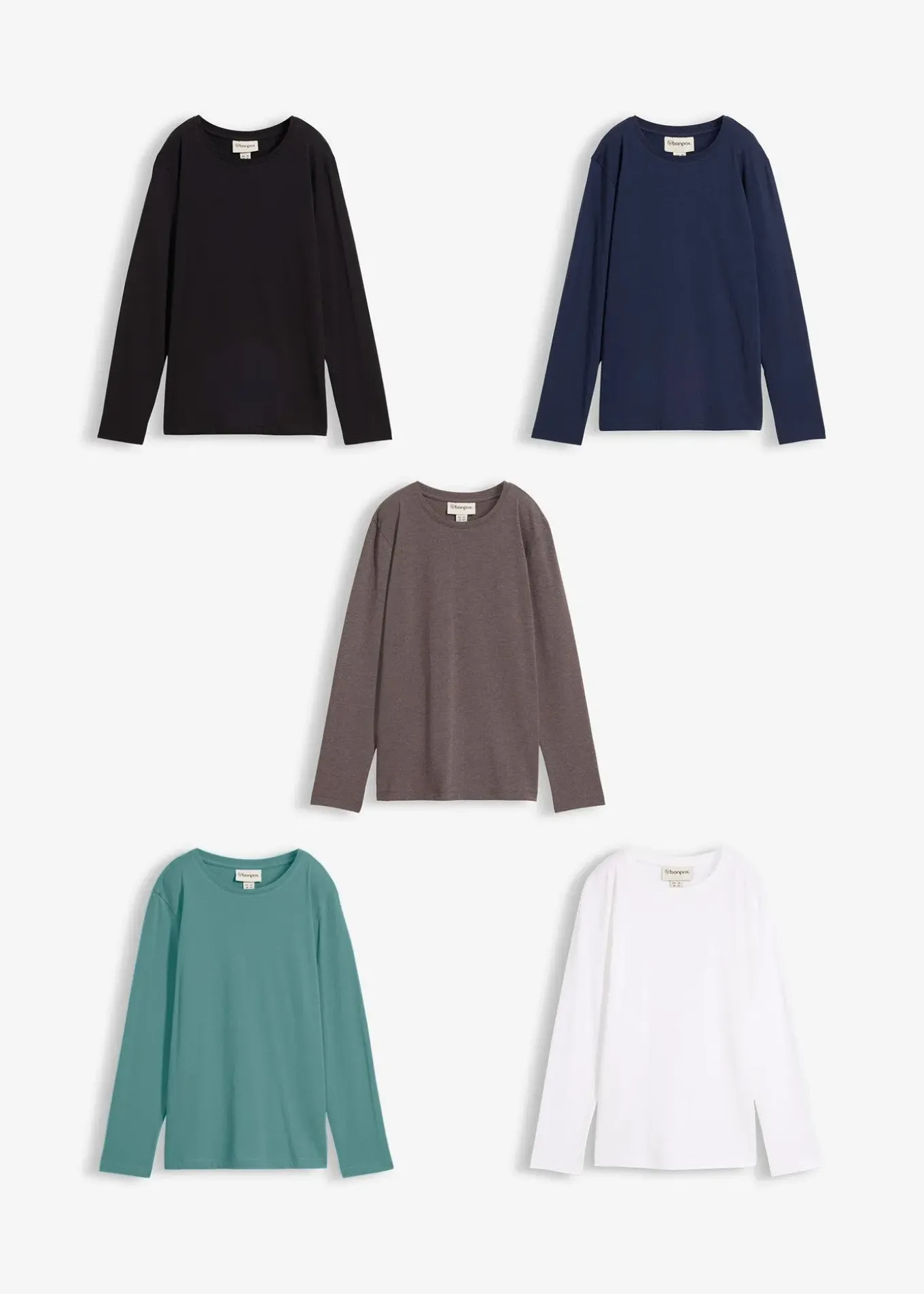 Lot de 5 T-shirts manches longues