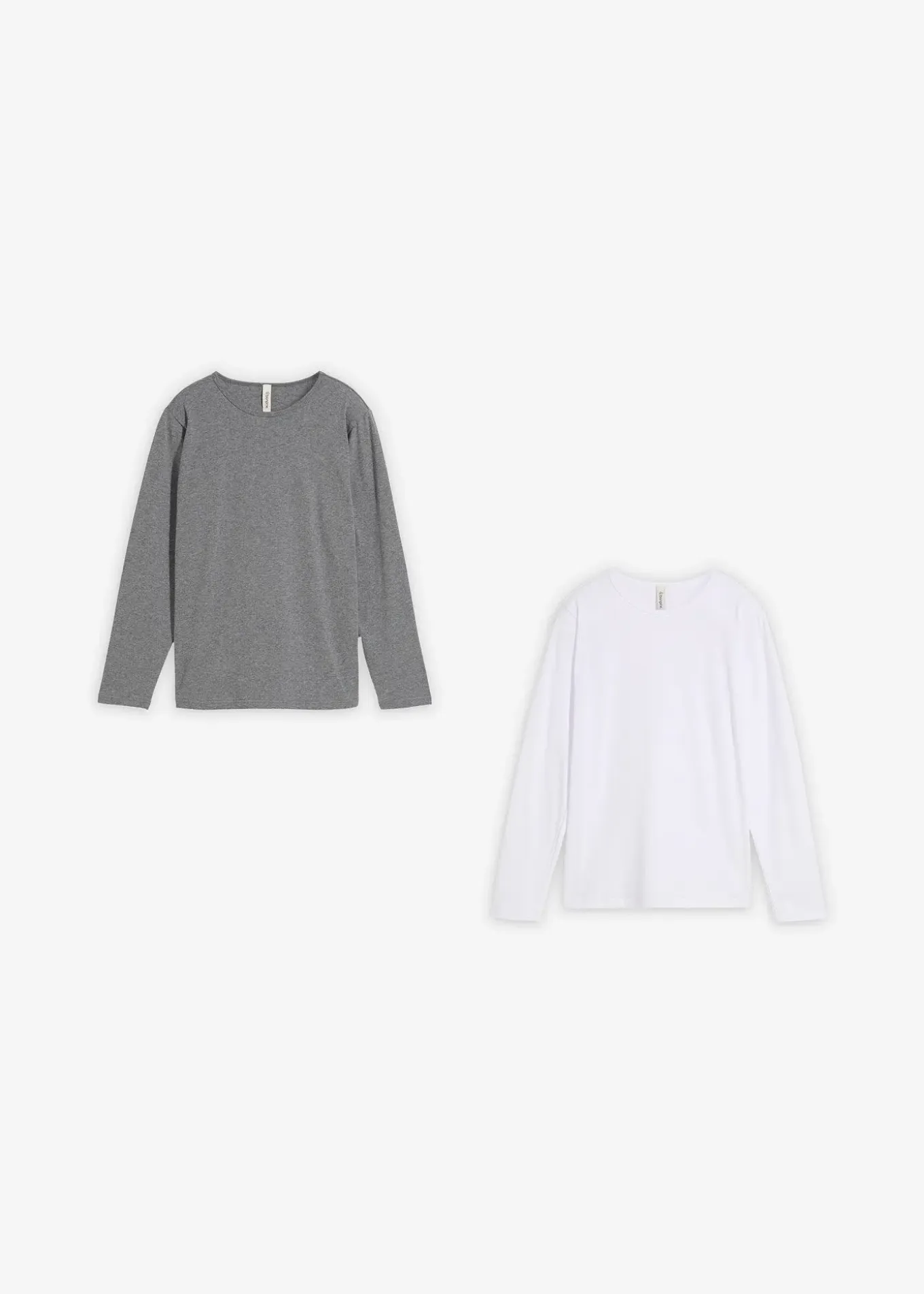 Lot de 2 T-shirts manches longues en coton doux