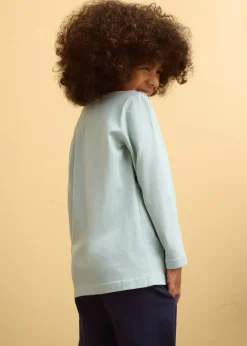 Lot de 2 T-shirts manches longues 100% coton