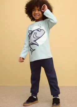 Lot de 2 T-shirts manches longues 100% coton