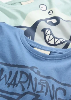 Lot de 2 T-shirts manches longues 100% coton