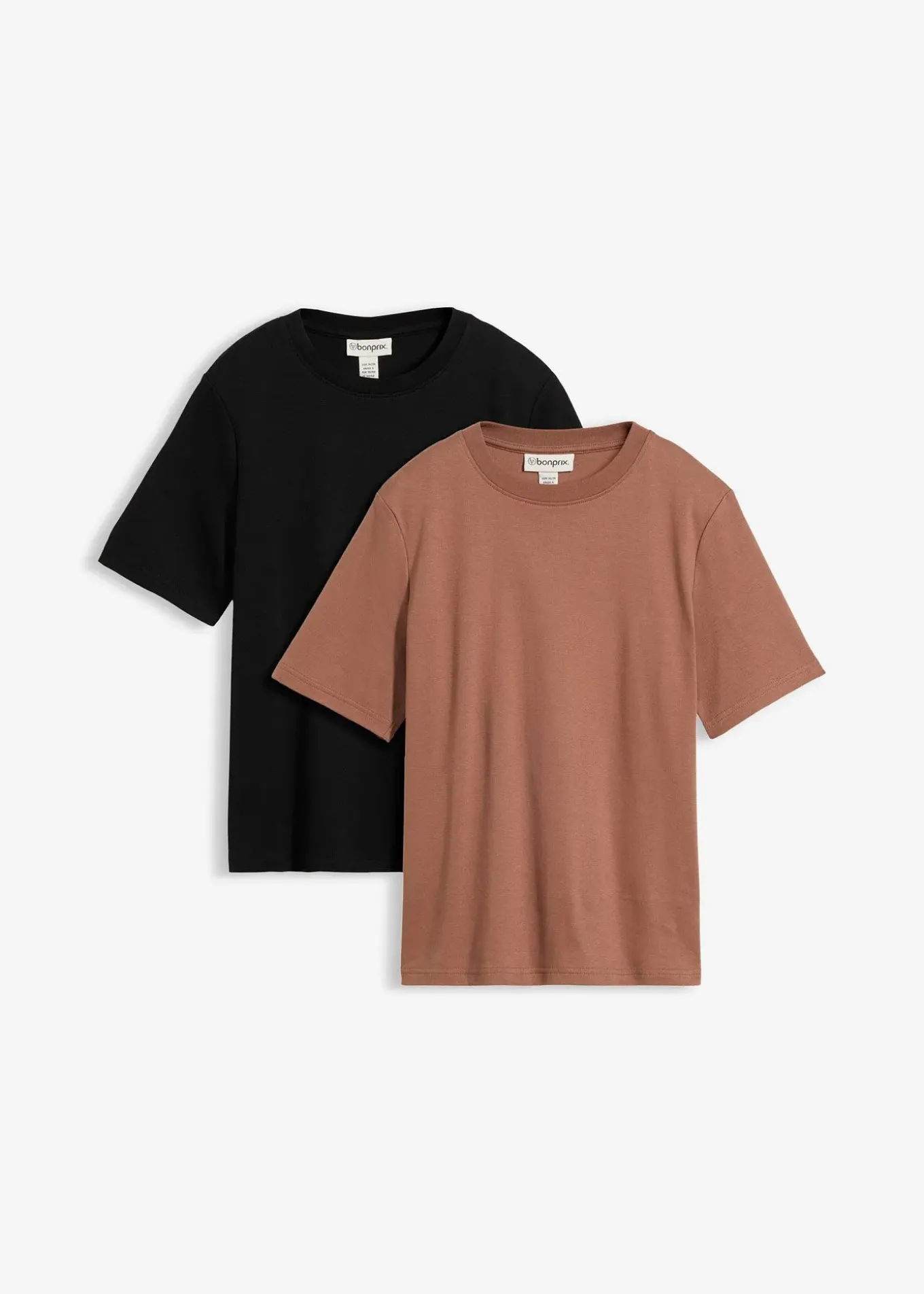 Lot de 2 T-shirts épais en jersey 100% coton