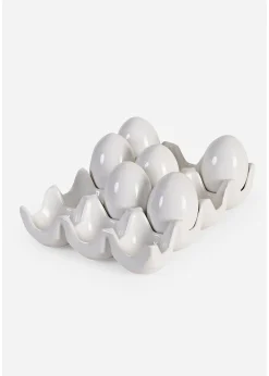 Lot de 6 œufs déco avec support