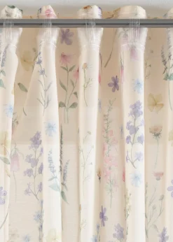 Lot de 2 voilages à l'imprimé floral