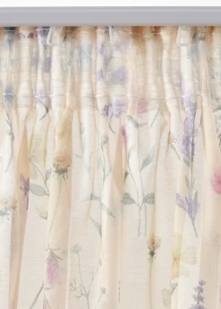 Lot de 2 voilages à l'imprimé floral