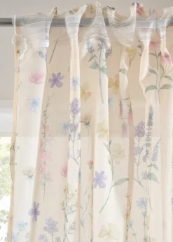 Lot de 2 voilages à l'imprimé floral