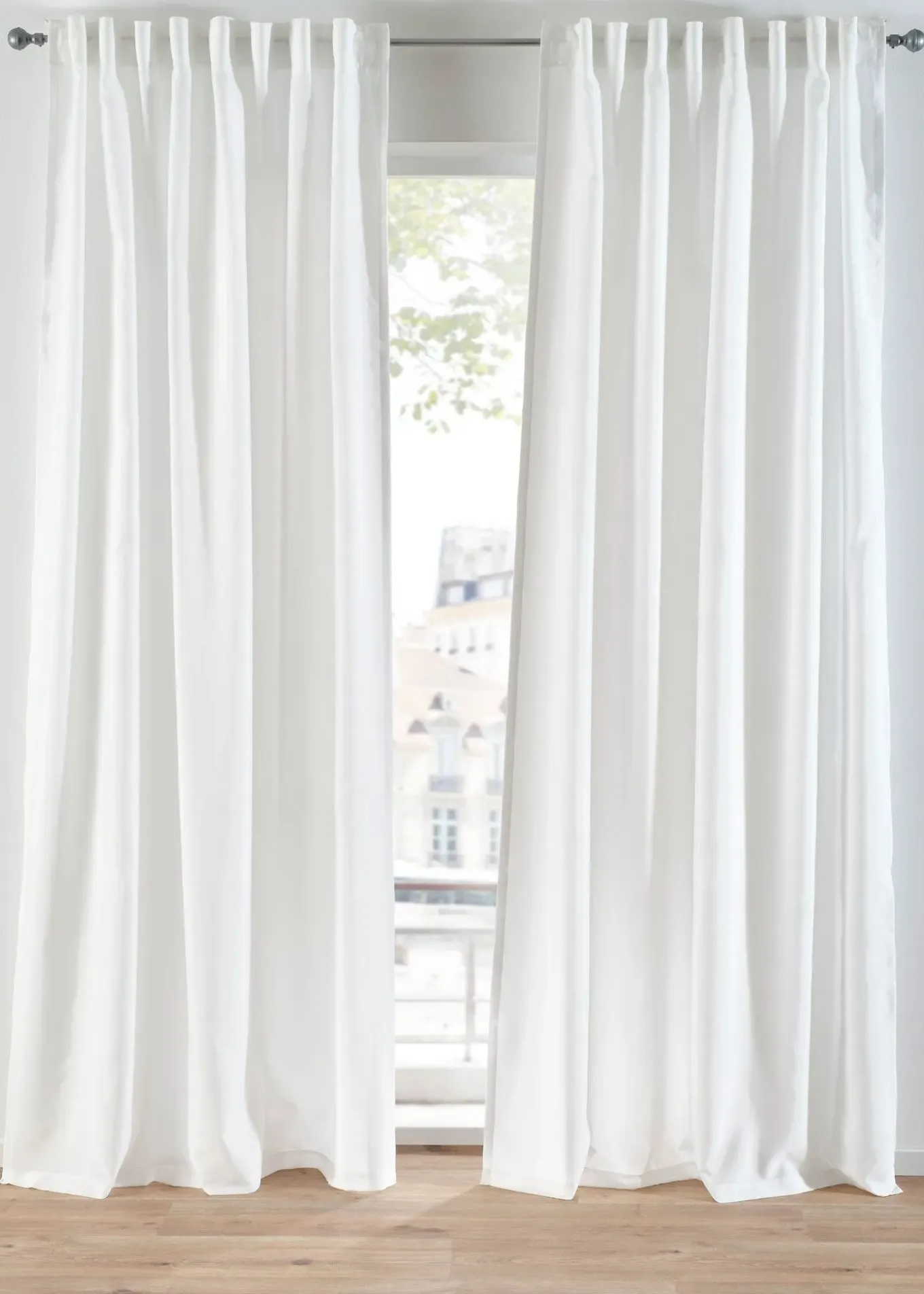 Lot de 2 voilages en polyester recyclé