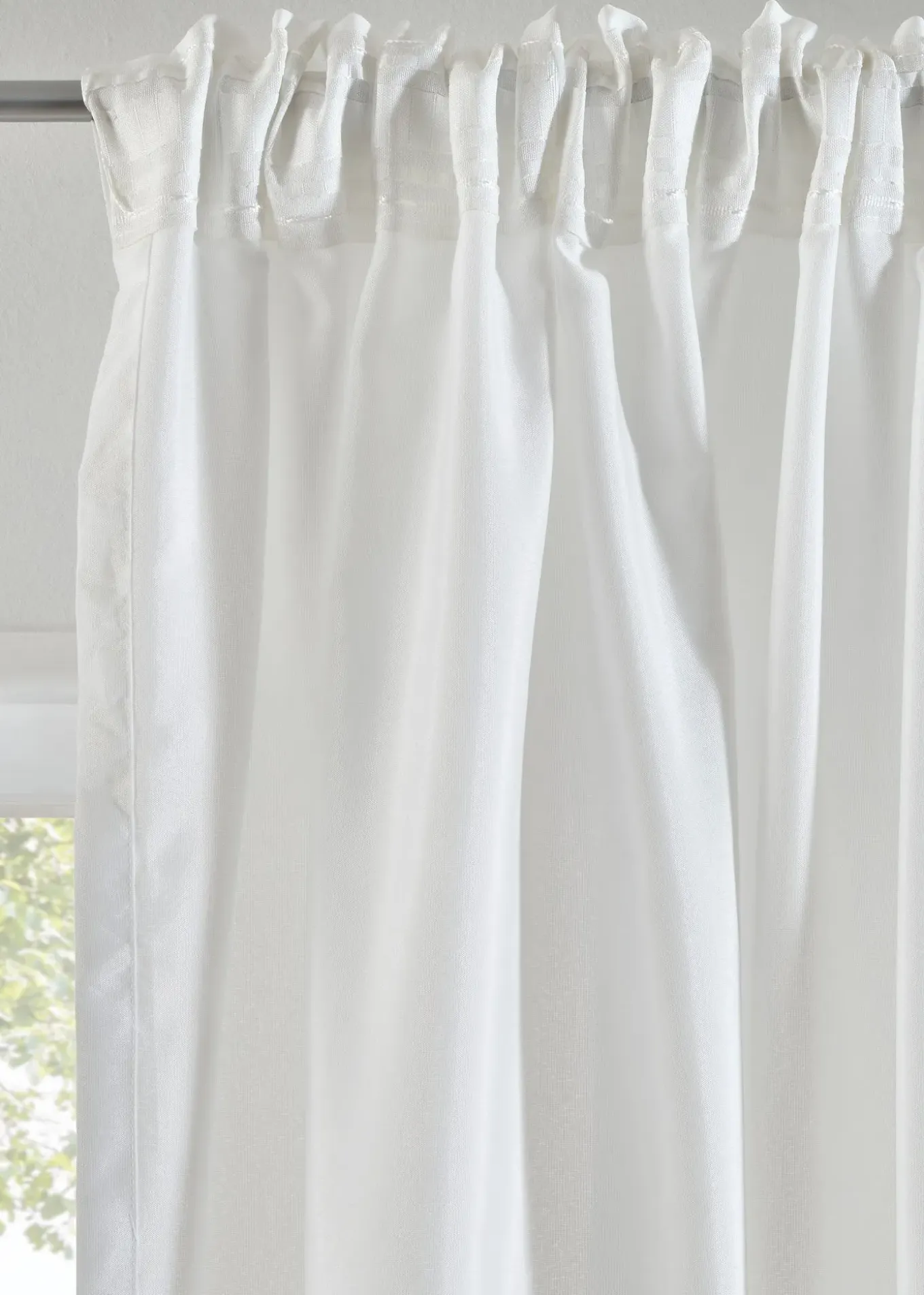 Lot de 2 voilages en polyester recyclé