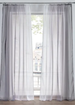 Lot de 2 voilages en tissu léger, aussi en XXL