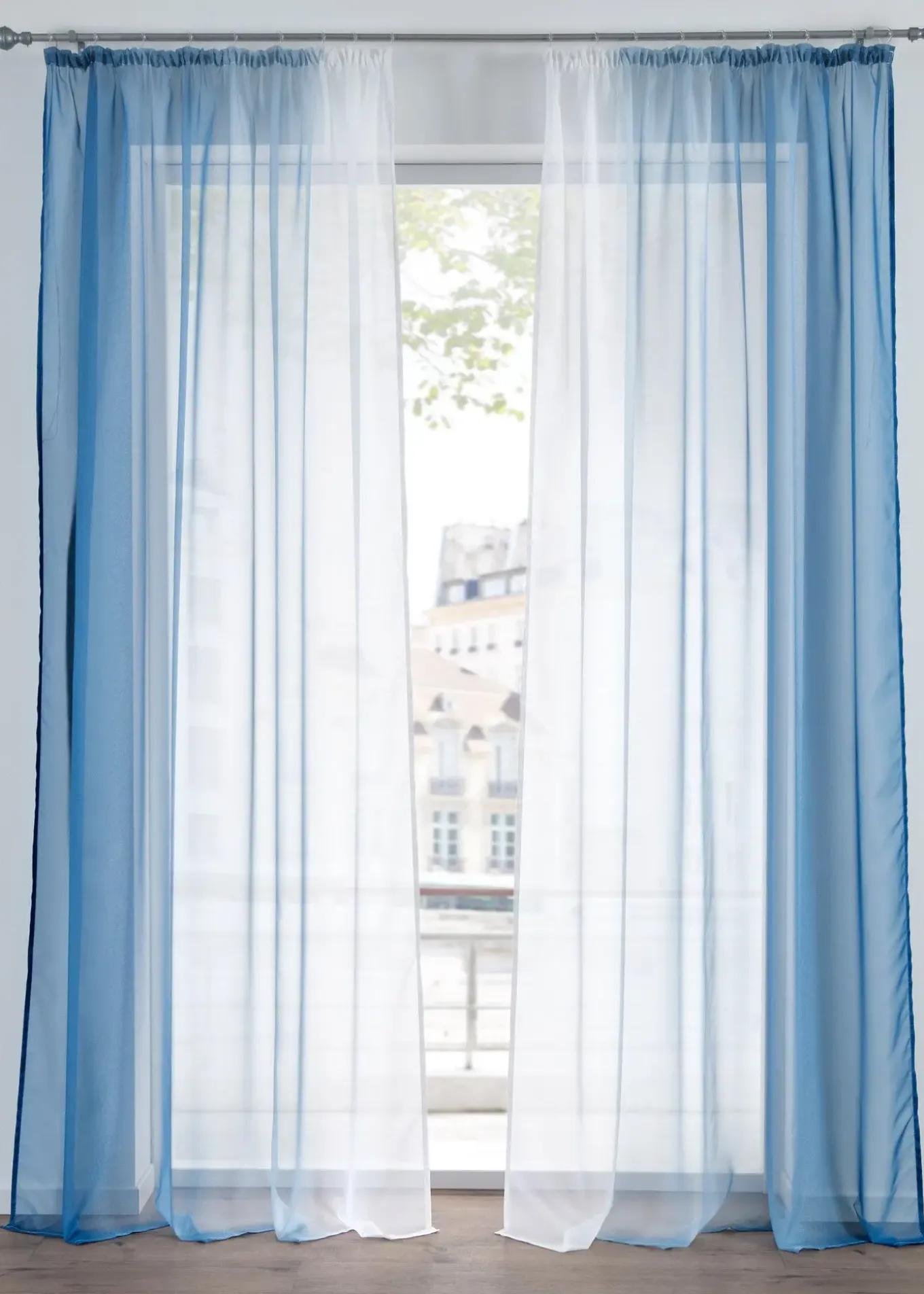 Lot de 2 voilages en tissu léger, aussi en XXL