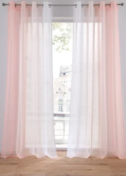 Lot de 2 voilages en tissu léger, aussi en XXL