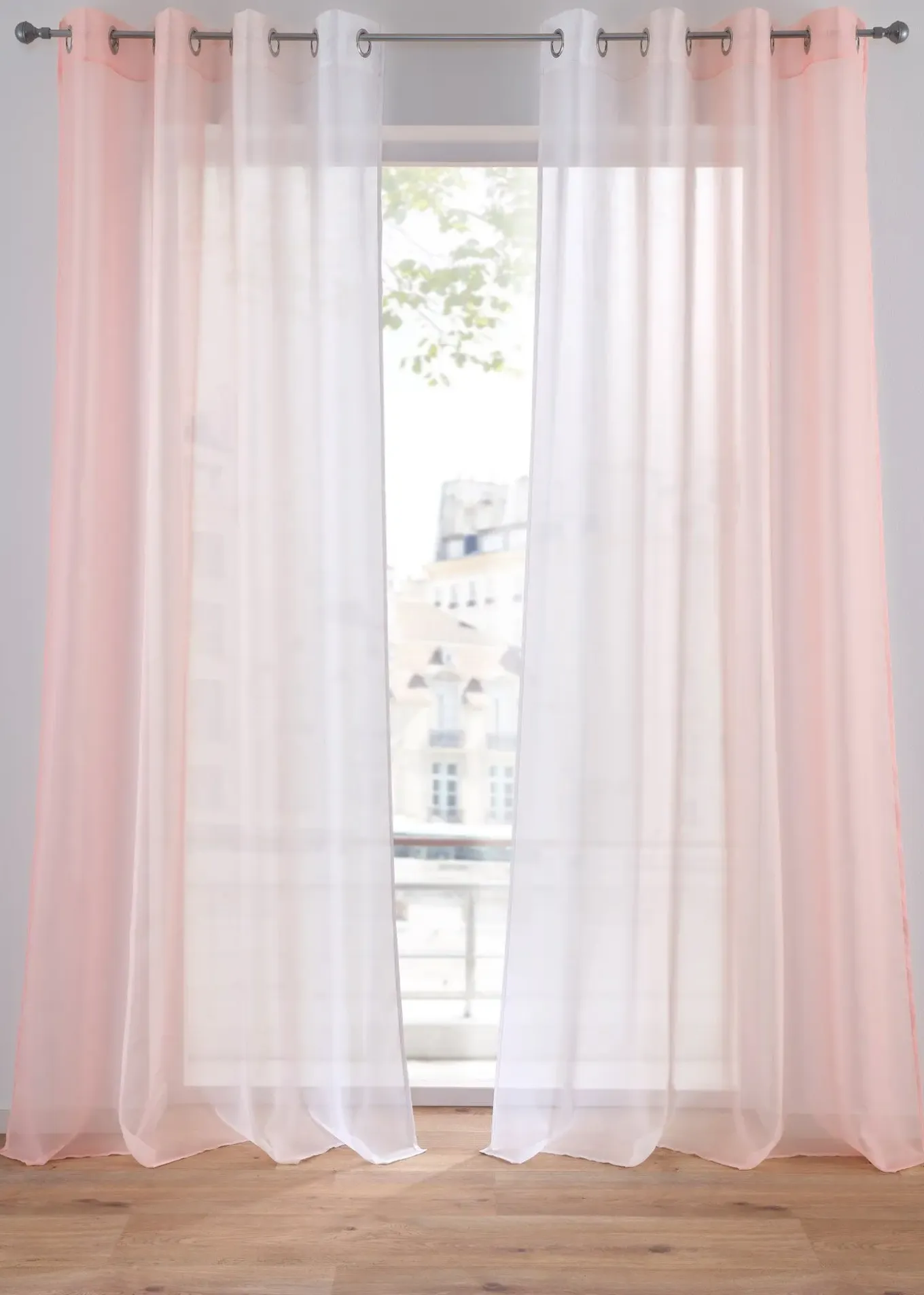 Lot de 2 voilages en tissu léger, aussi en XXL