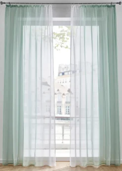 Lot de 2 voilages en tissu léger, aussi en XXL