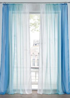 Lot de 2 voilages en tissu léger, aussi en XXL