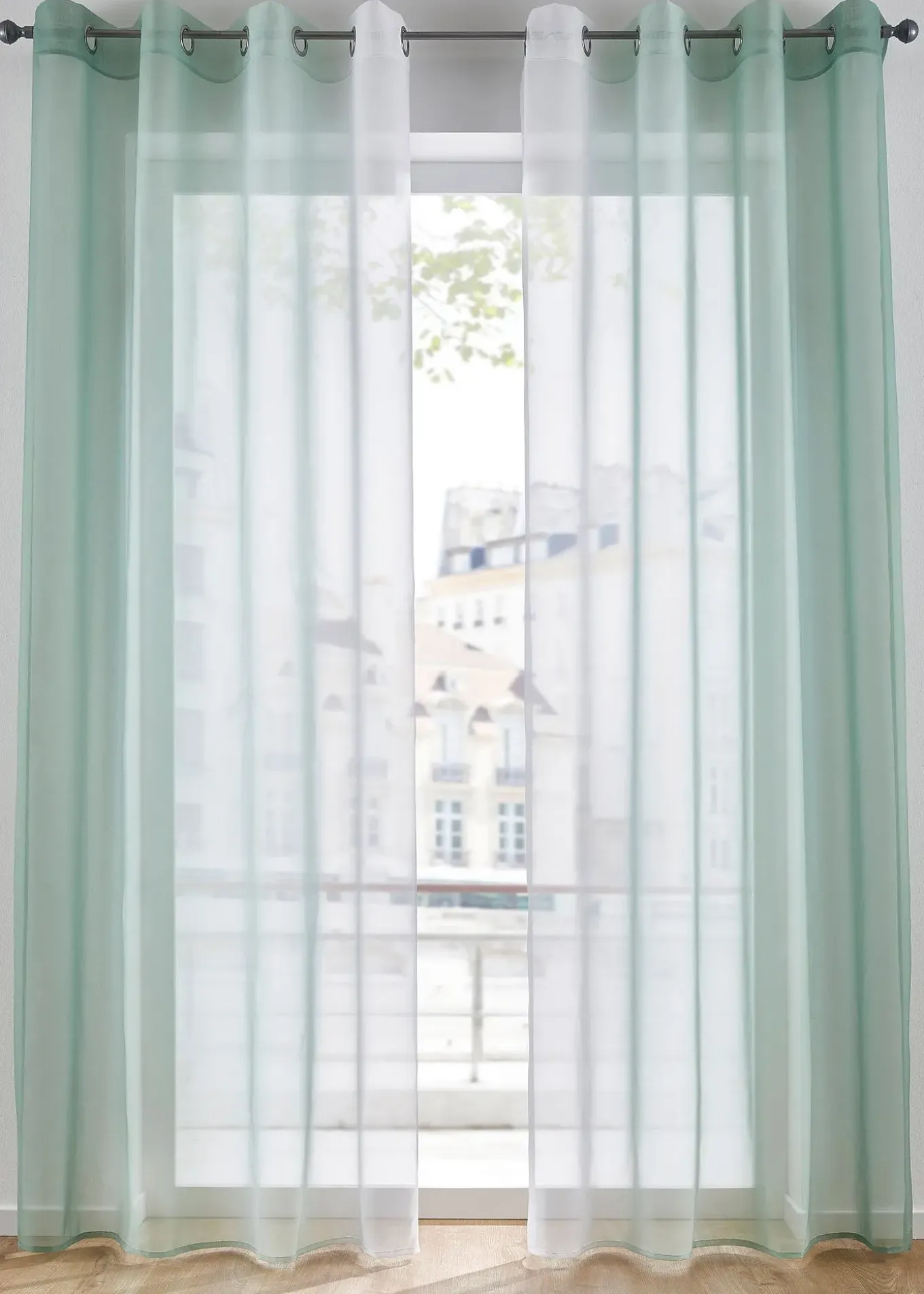 Lot de 2 voilages en tissu léger, aussi en XXL