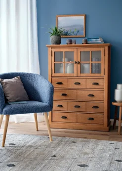 Lot de 2 voilages en tissu léger avec coulisse passe-tringle