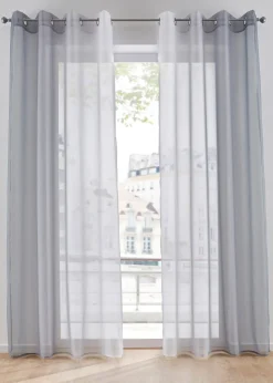 Lot de 2 voilages en tissu léger, aussi en XXL