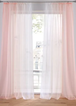 Lot de 2 voilages en tissu léger, aussi en XXL