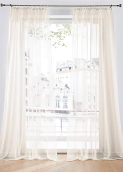 Lot de 2 voilages légers