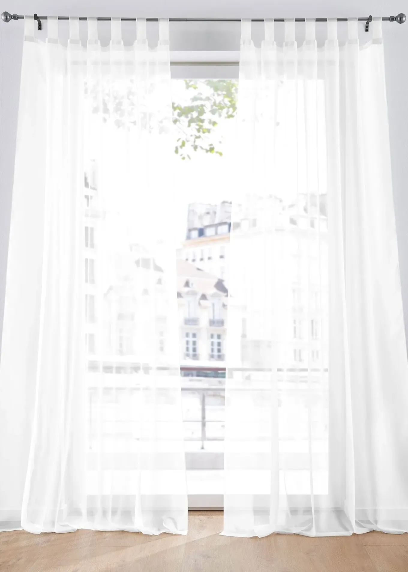 Lot de 2 voilages légers