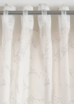 Lot de 2 voilages semi-transparents, aussi en extra long