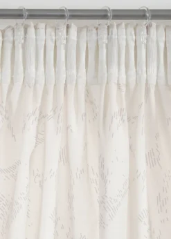 Lot de 2 voilages semi-transparents, aussi en extra long