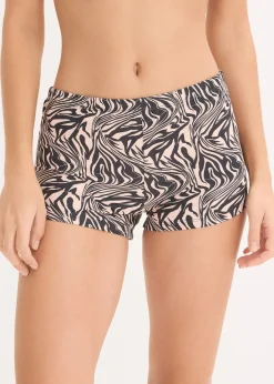 Lot de 4 boxers femme en microfibre lisse