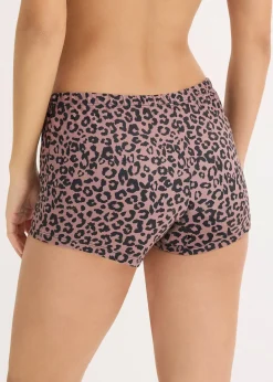 Lot de 4 boxers femme en microfibre lisse