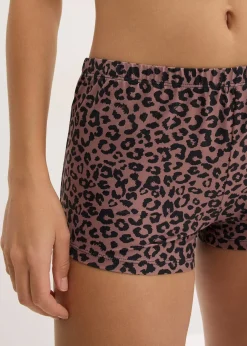 Lot de 4 boxers femme en microfibre lisse